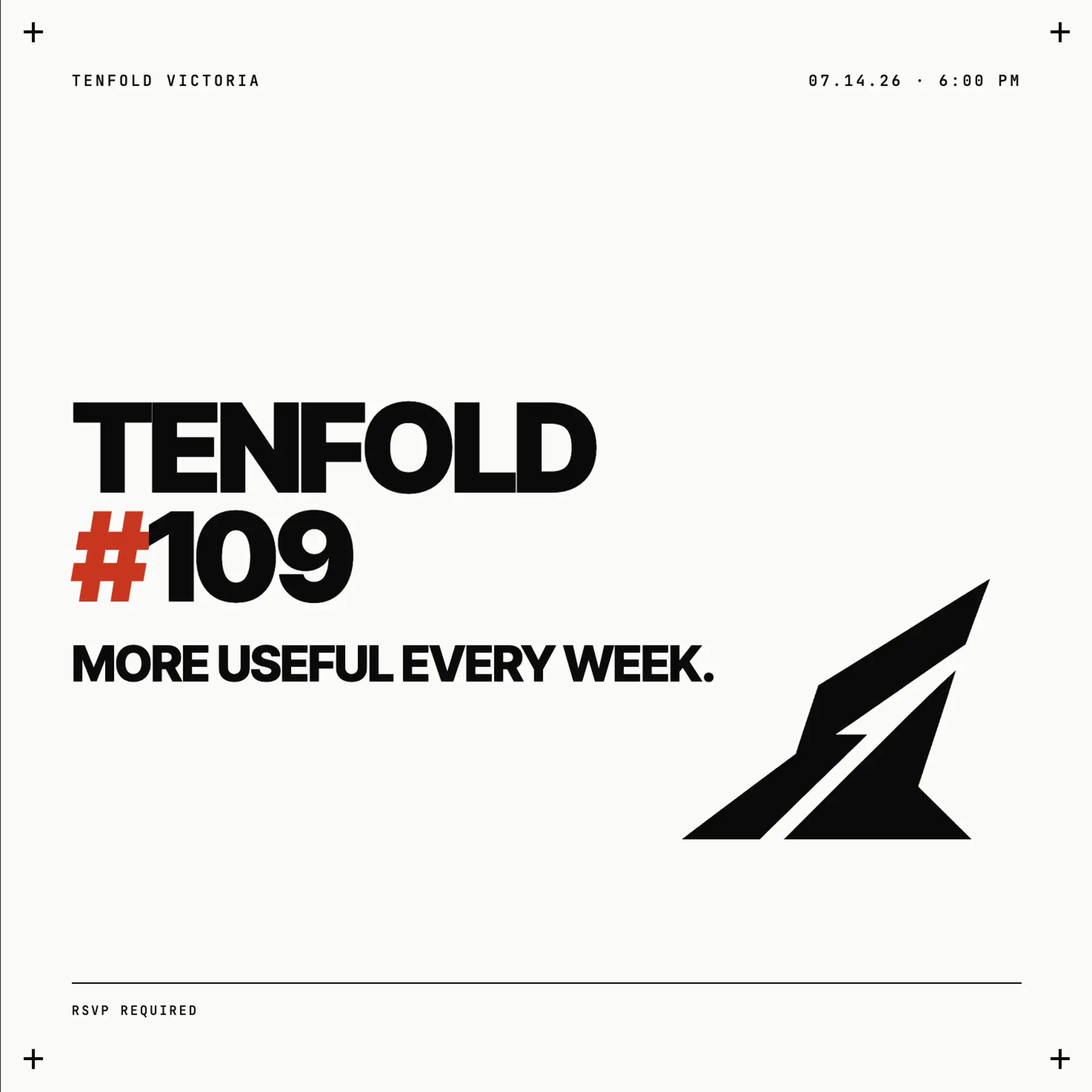 Tenfold Victoria #109: More Useful Every Week promotional image