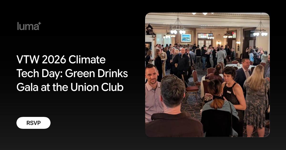 Climate Tech Day: Green Drinks Gala promotional image