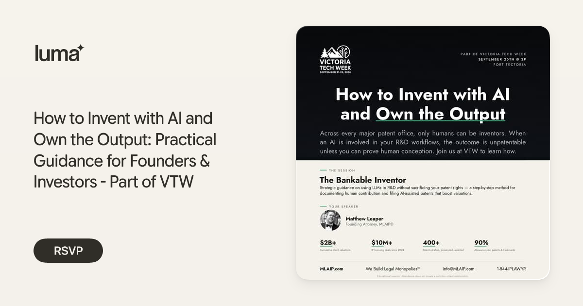 How to Invent with AI and Own the Output promotional image