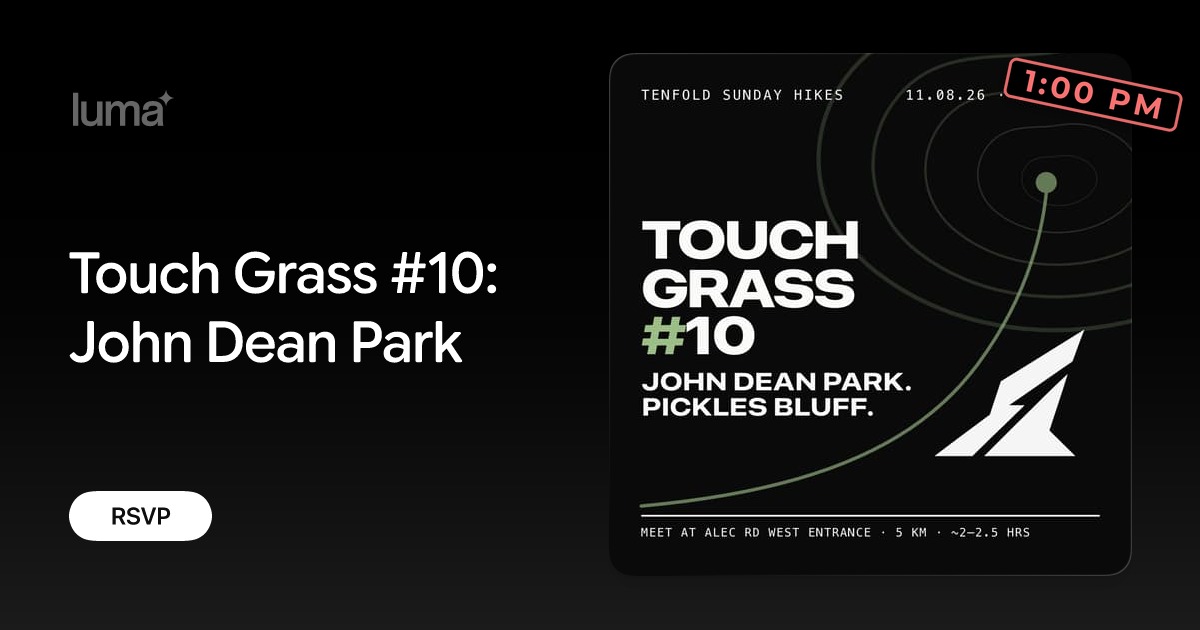 Touch Grass #10: John Dean Park promotional image