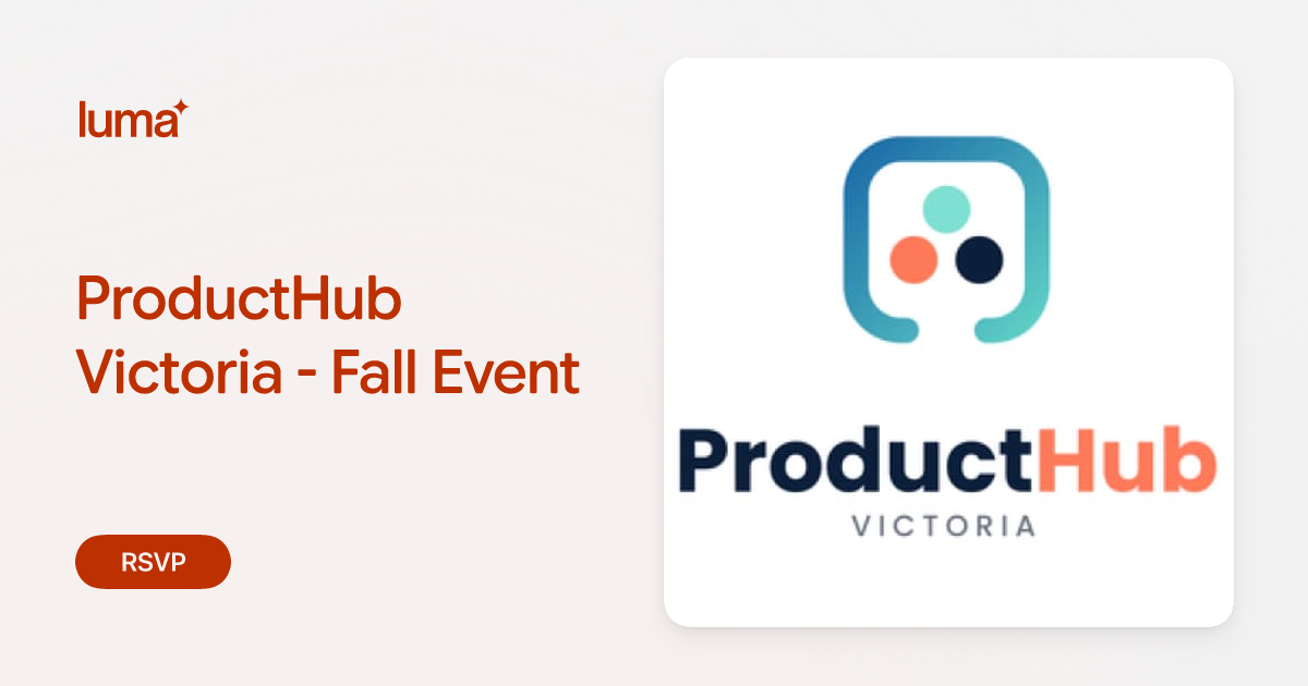 ProductHub Victoria - Fall Event promotional image