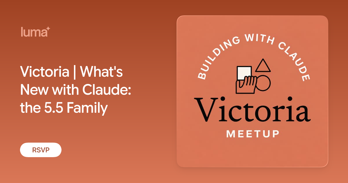 Victoria | What's New with Claude: the 5.5 Family promotional image