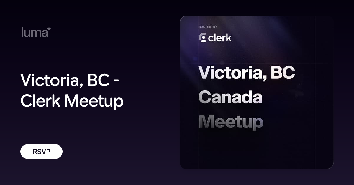 Victoria, BC - Clerk Meetup promotional image
