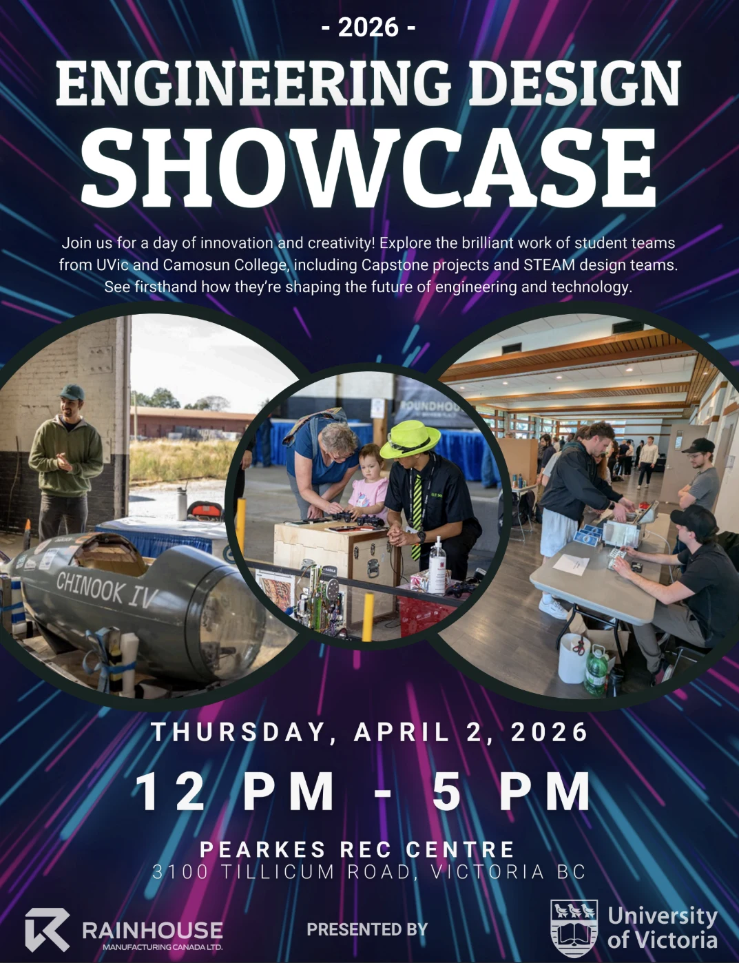 UVic + Rainhouse Engineering Design Showcase promotional image